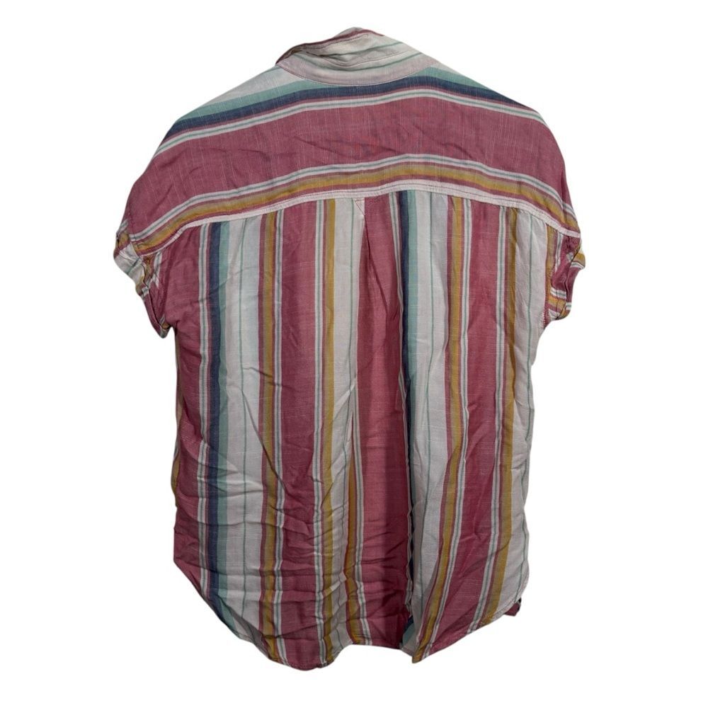American Eagle Striped Lightweight Oversized Butt… - image 2